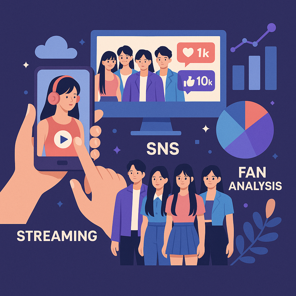 K-pop 데이터 기반 전략 (스트리밍, SNS, 팬 분석)