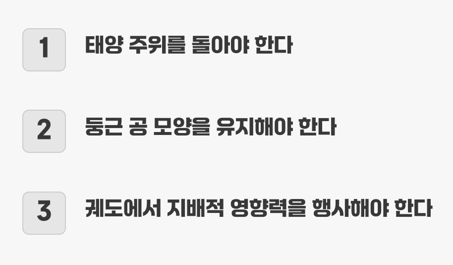 행성의 새로운 규칙, 세 가지 약속