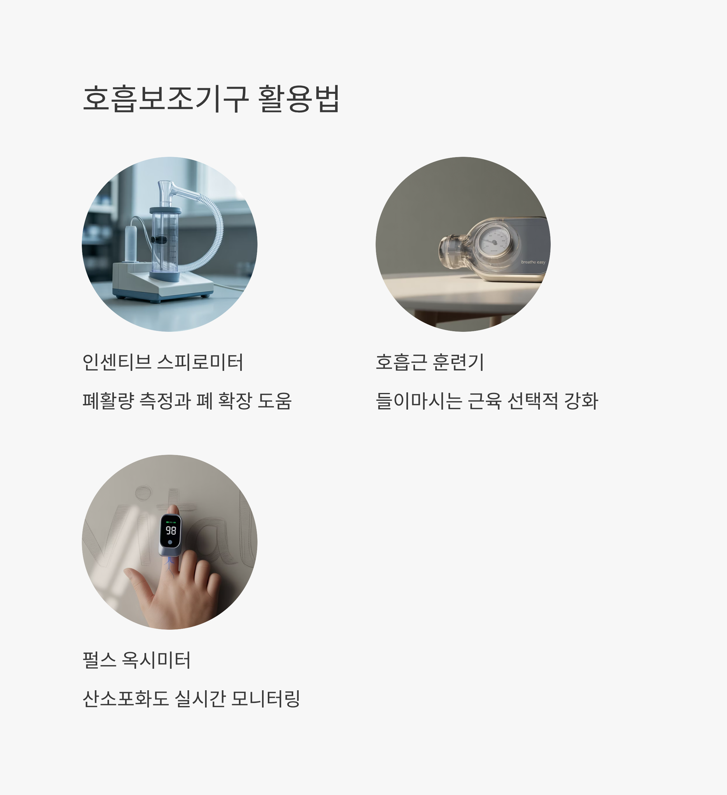 폐암수술 후 호흡보조기구 활용