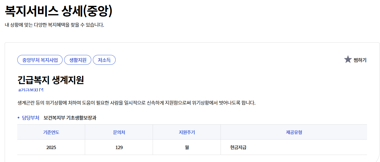 긴급 생계비 신청 자격 총정리