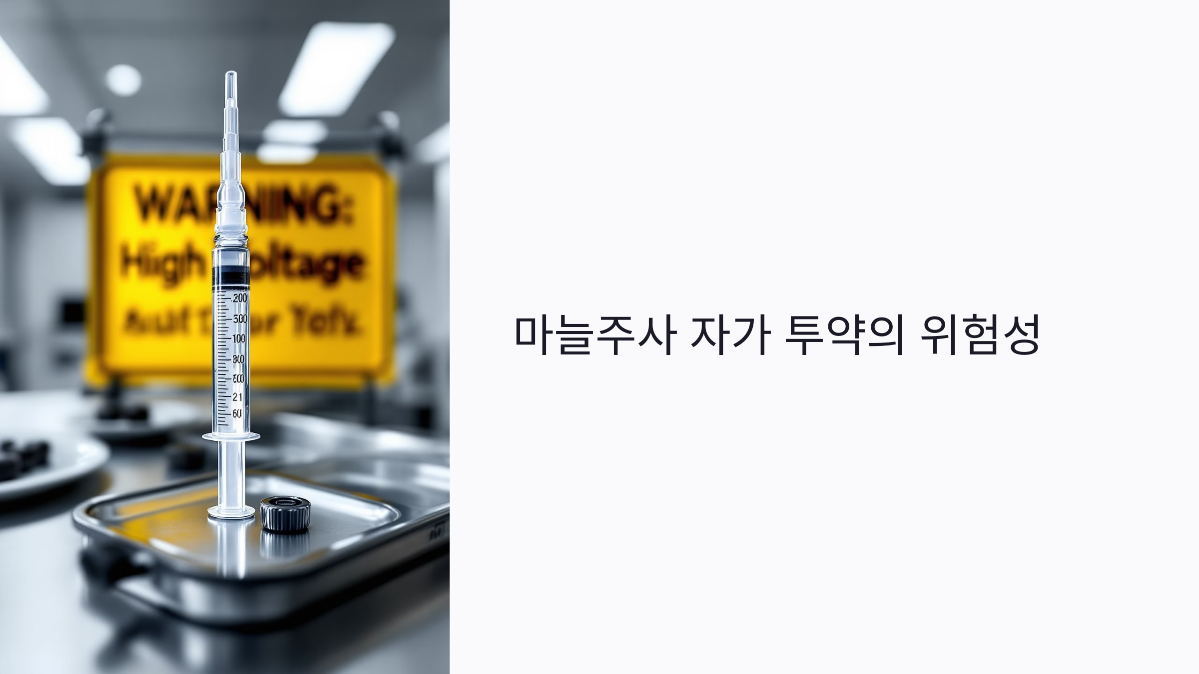 마늘주사 자가 투약, 정말 괜찮을까? 의료법&middot;부작용&middot;안전한 사용법 총정리