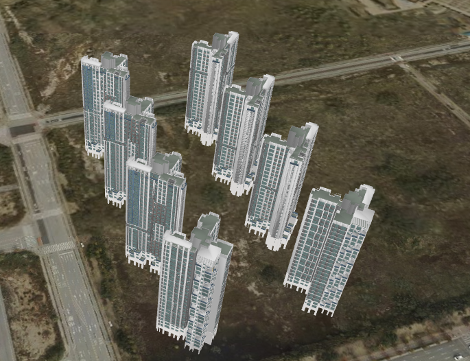 영종하늘도시 A61블록 모아엘가 3D 조감도