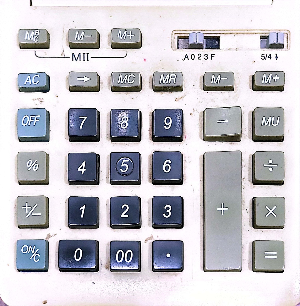 전자계산기 자판