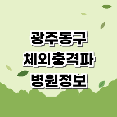 광주 동구 정형외과
