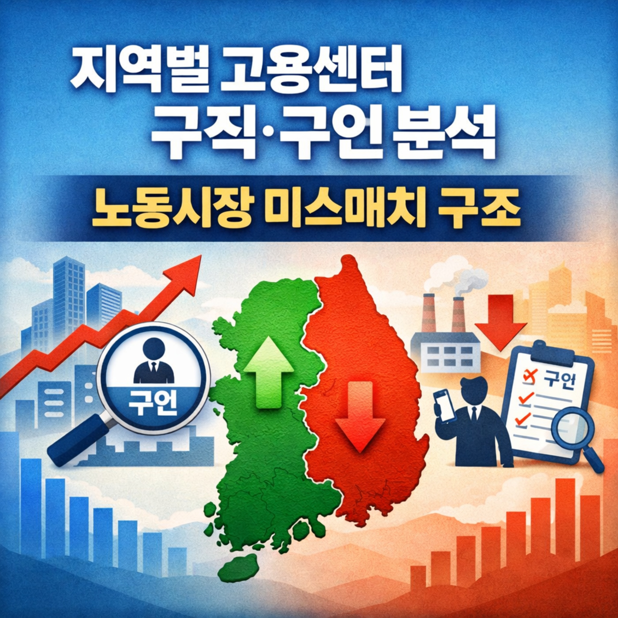 지역별 고용센터 구직&middot;구인으로 본 노동시장 트렌드