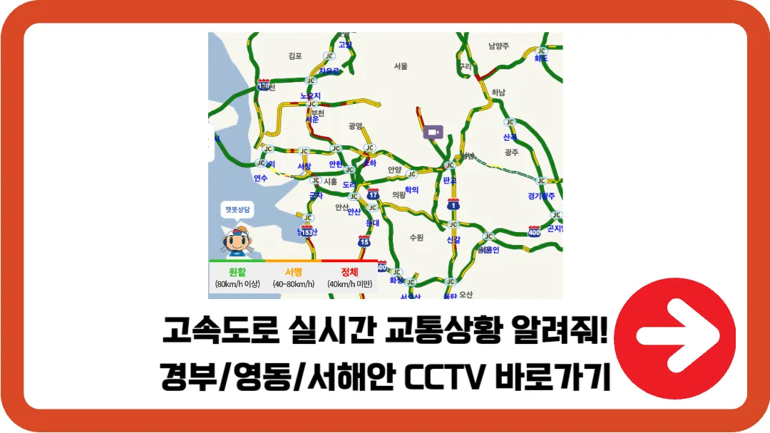 고속도로-실시간-교통상황-CCTV-총정리-경부/영동/서해안