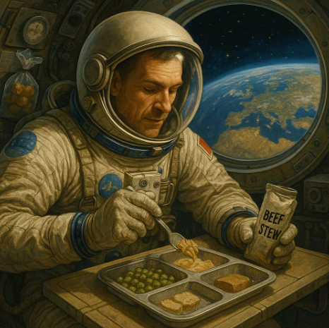 우주비행사들의 식사와 생존 방식
