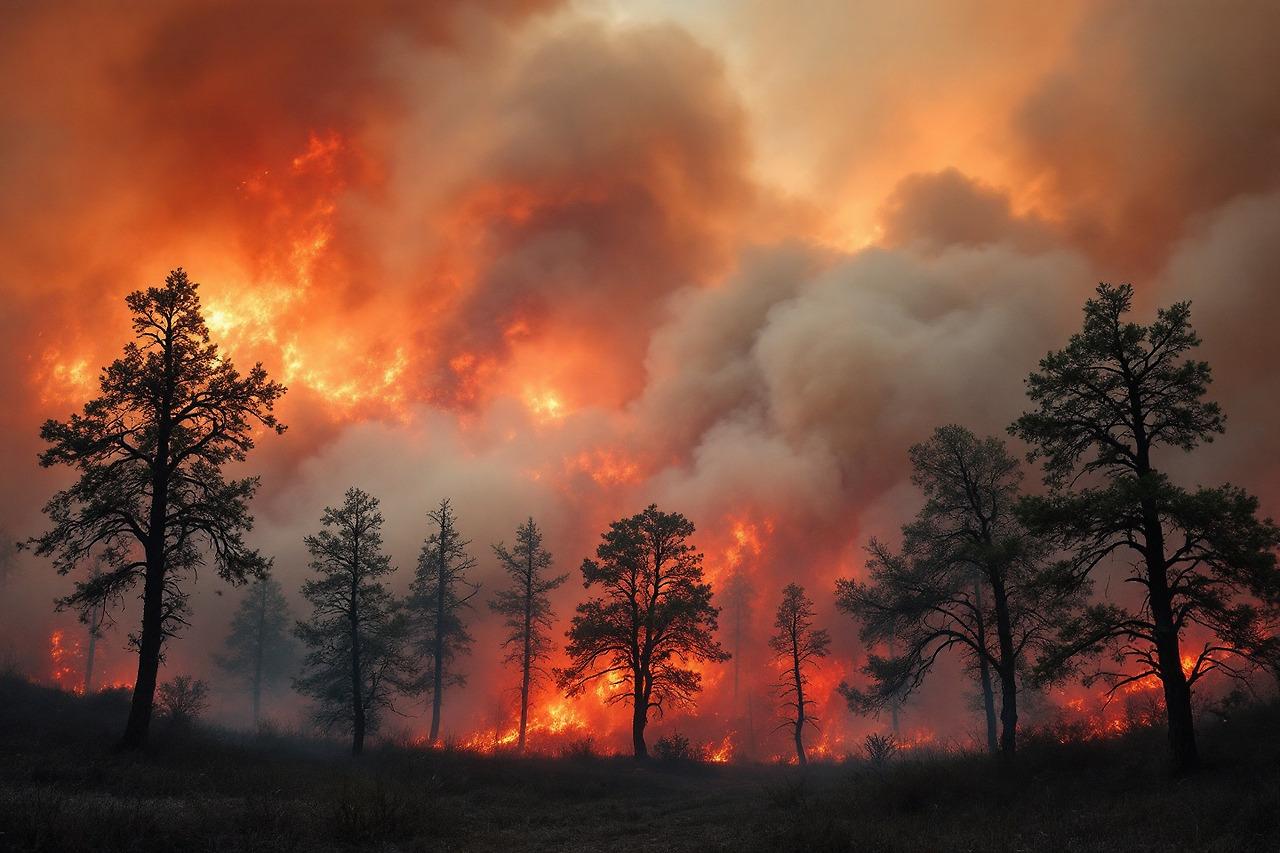 산불 확산 속도가 매우 빠름