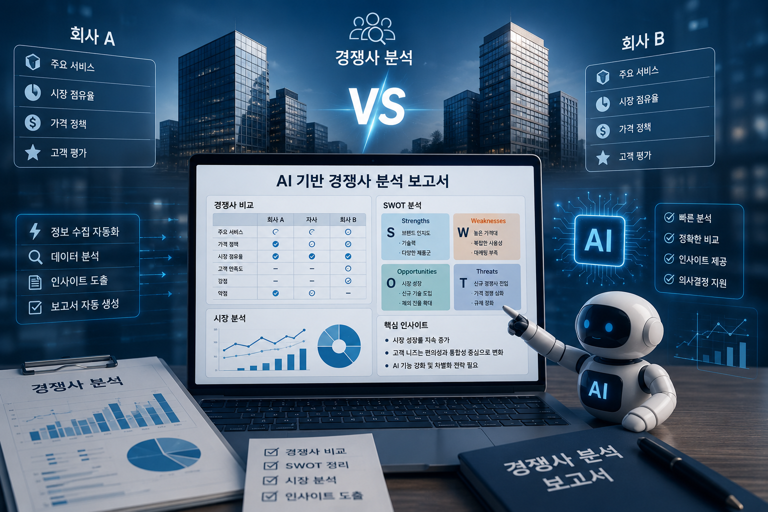 AI로 경쟁사 분석 보고서를 빠르게 작성하는 방법