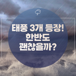 태풍3개 북상 프란시스코,꼬마이,크로사
