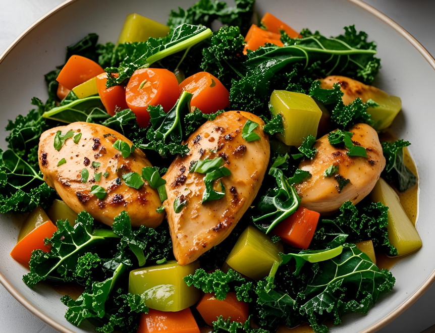 케일 닭가슴살 볶음