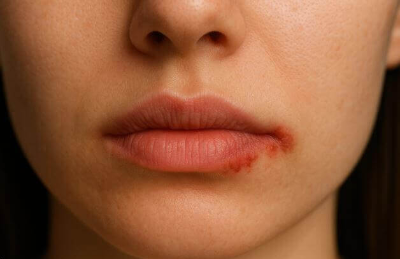 입술 옆 찢어짐