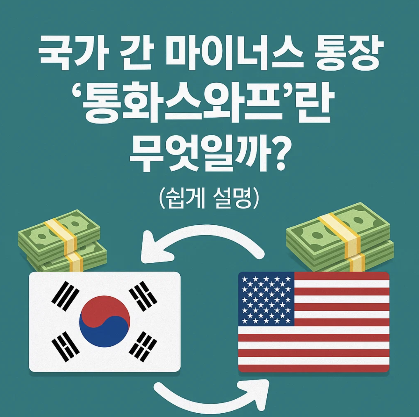 국가 간 마이너스 통장 '통화스와프'란 무엇일까? (쉽게 설명)