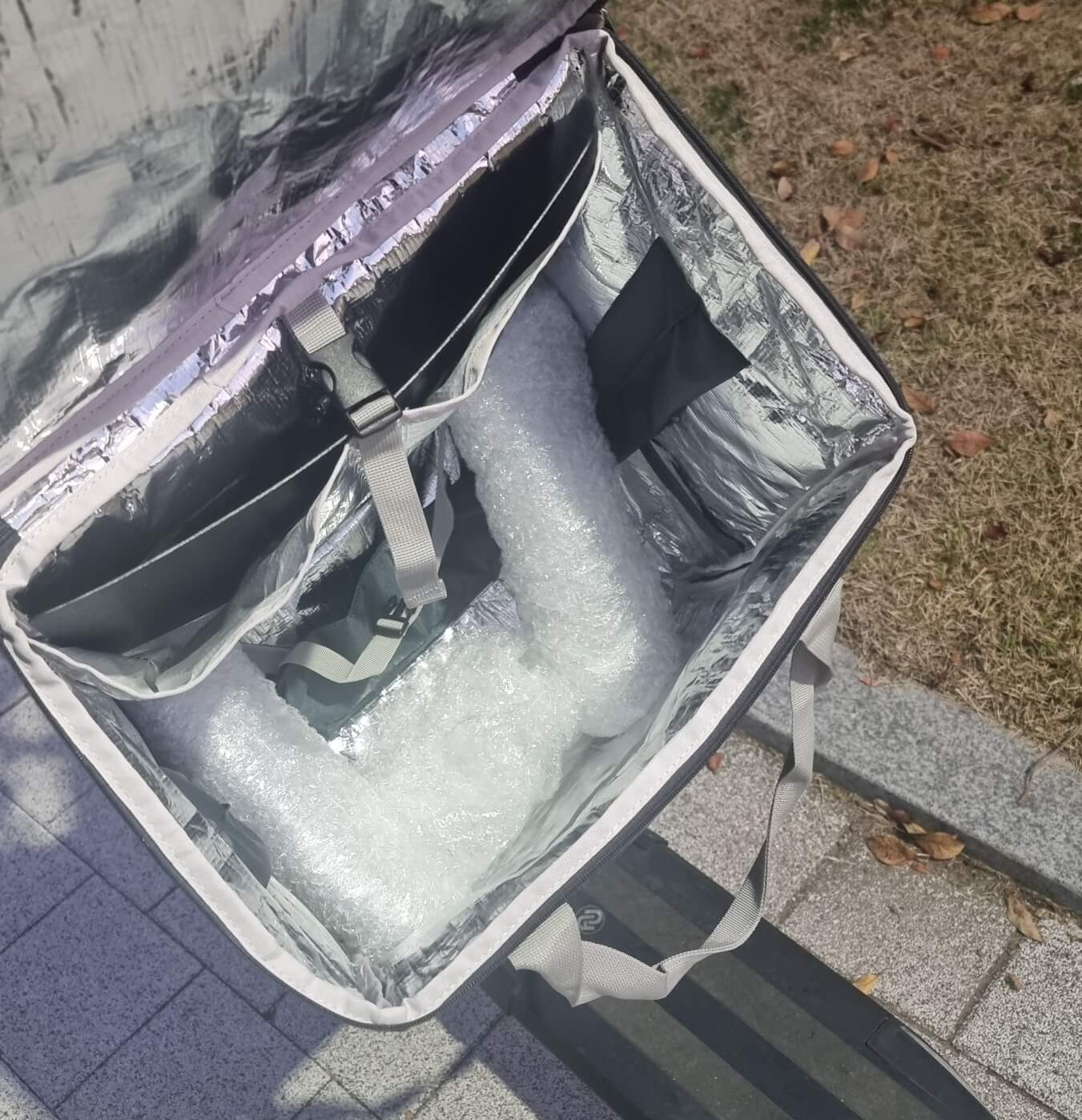 배민 배달용 가방 내부