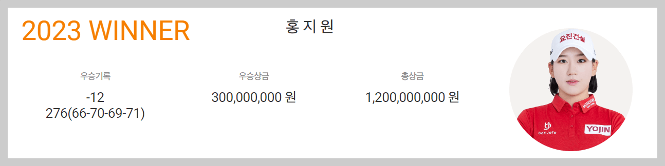 DB그룹 제38회 한국여자오픈골프선수권대회