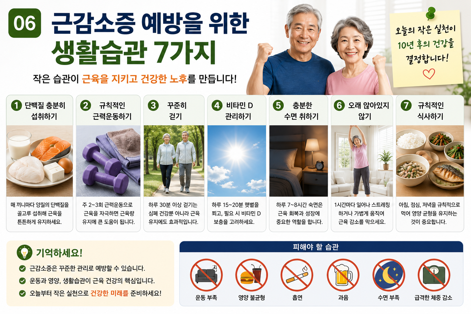 근감소증 예방을 위한 생활습관