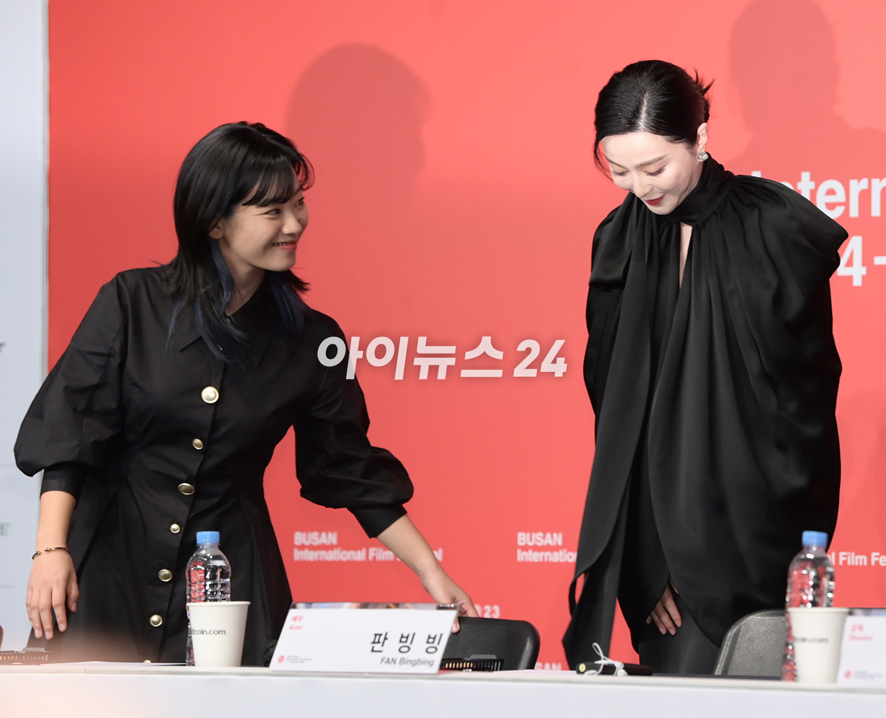 배우 판빙빙이 5일 오후 부산광역시 해운대구 우동 KNN타워에서 진행된 제28회 부산국제영화제 갈라프레젠테이션 '녹야' 기자회견에 참석하고 있다. [사진=정소희 기자]