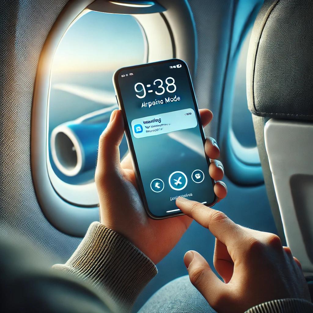 비행기 탑승모드 카톡