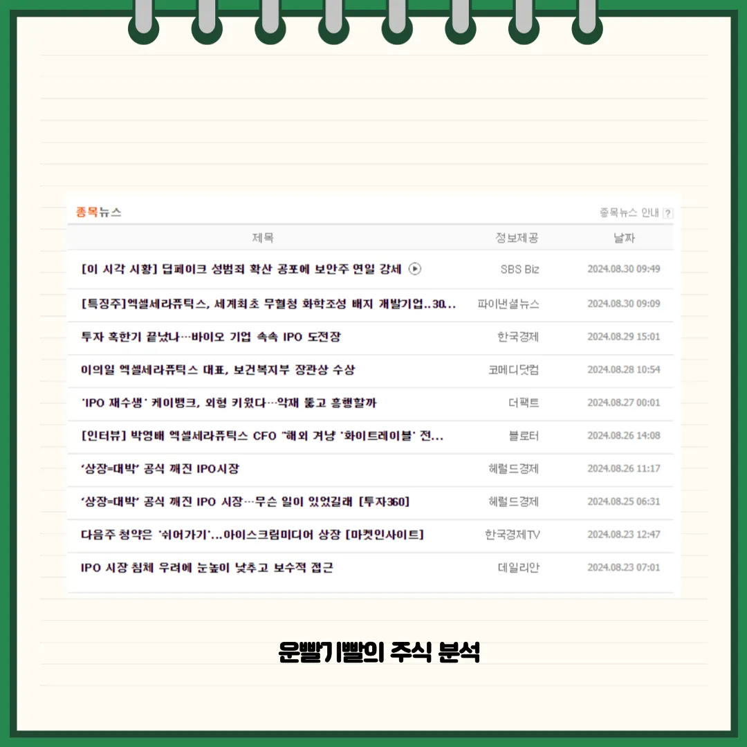 엑셀세라퓨틱스 뉴스