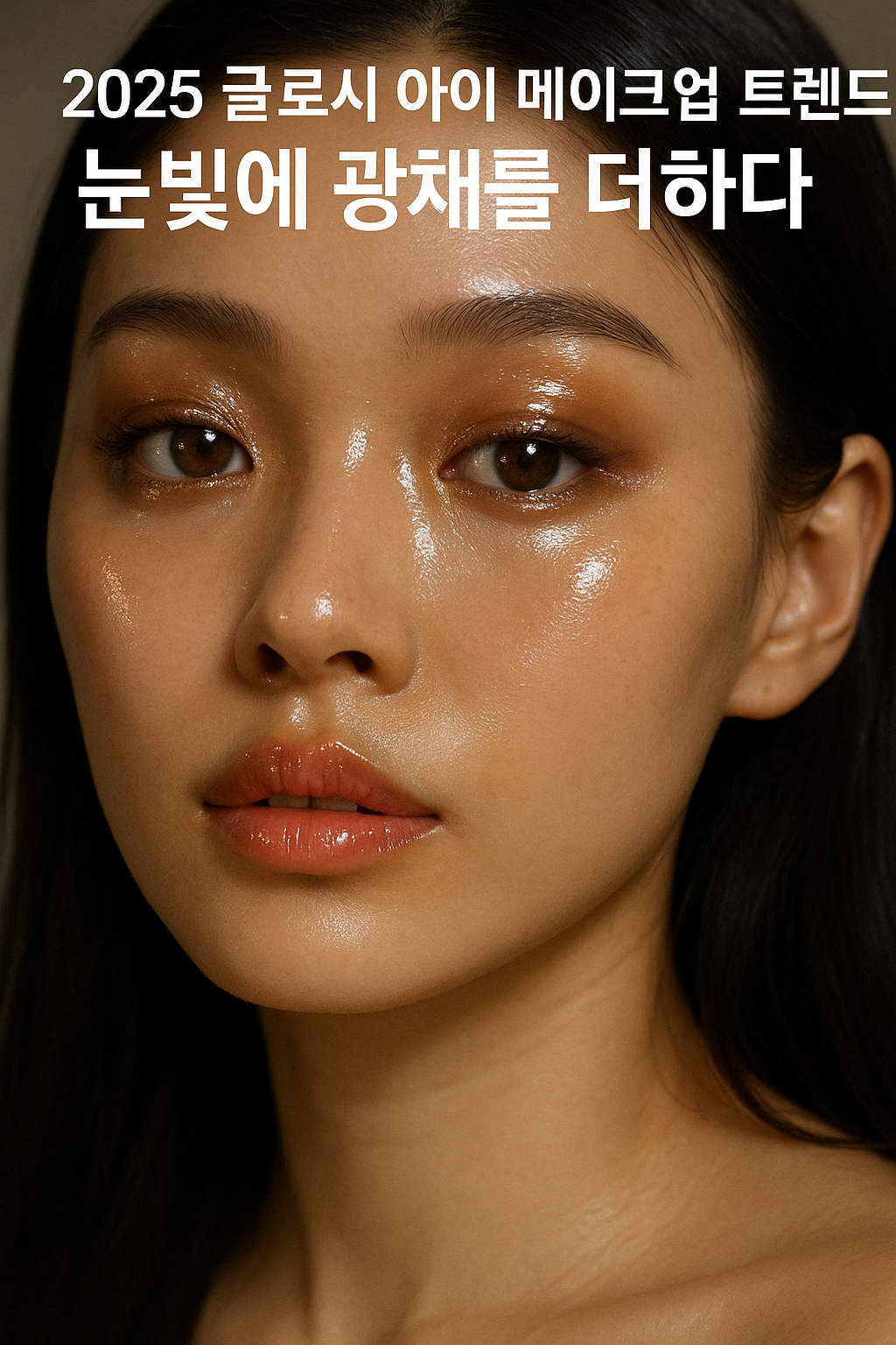 글로시 아이 메이크업