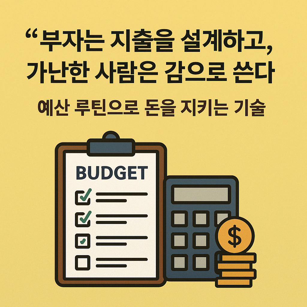 지출을 설계하는 사람 vs 흘려보내는 사람 &ndash; 부자들의 예산 루틴.