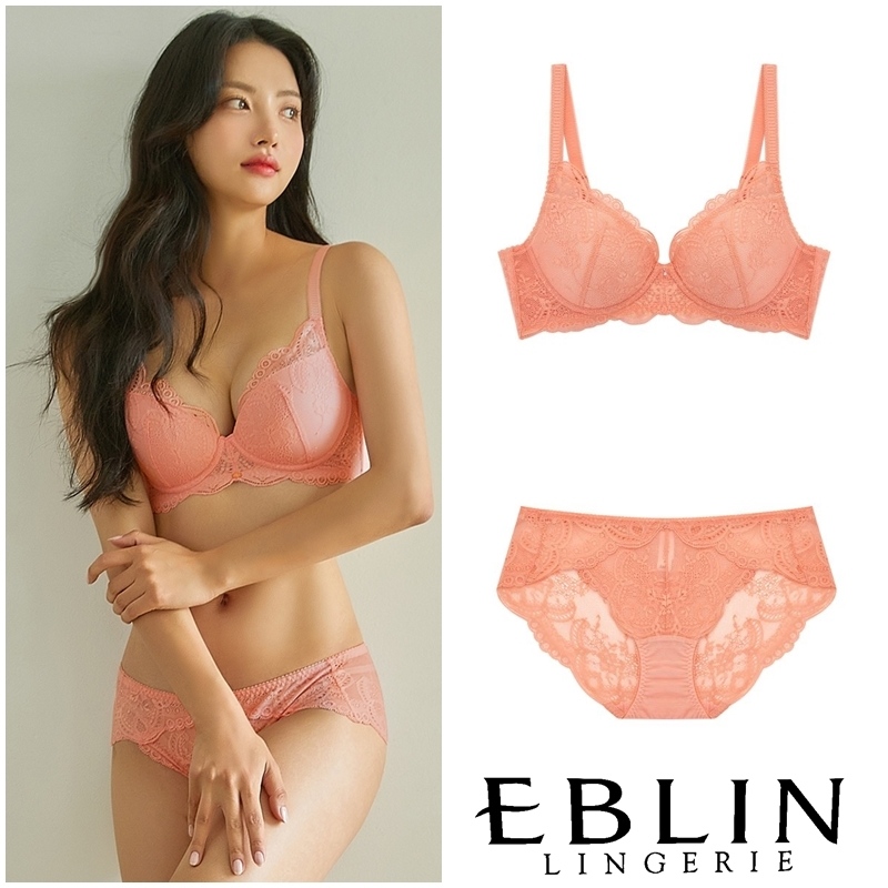 EBLIN 에블린 블린 노와이어브라 레이스팬티 속옷세트 EBWQC4935M