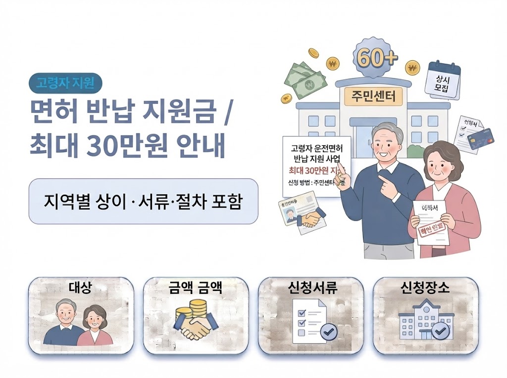면허 반납금 지원금, 서류 절차 총정리 썸네일