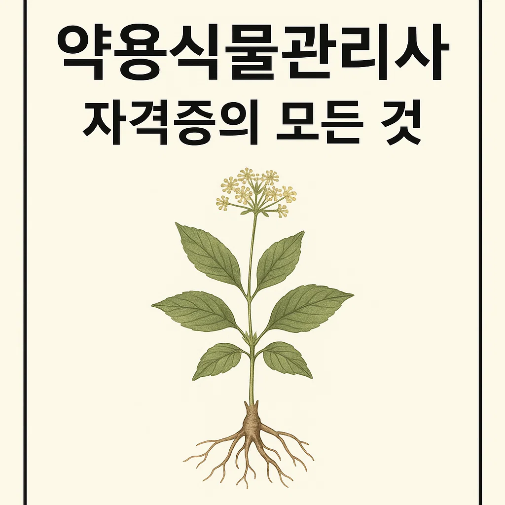 약용식물로 제2의 인생을! 약용식물관리사 자격증의 모든 것