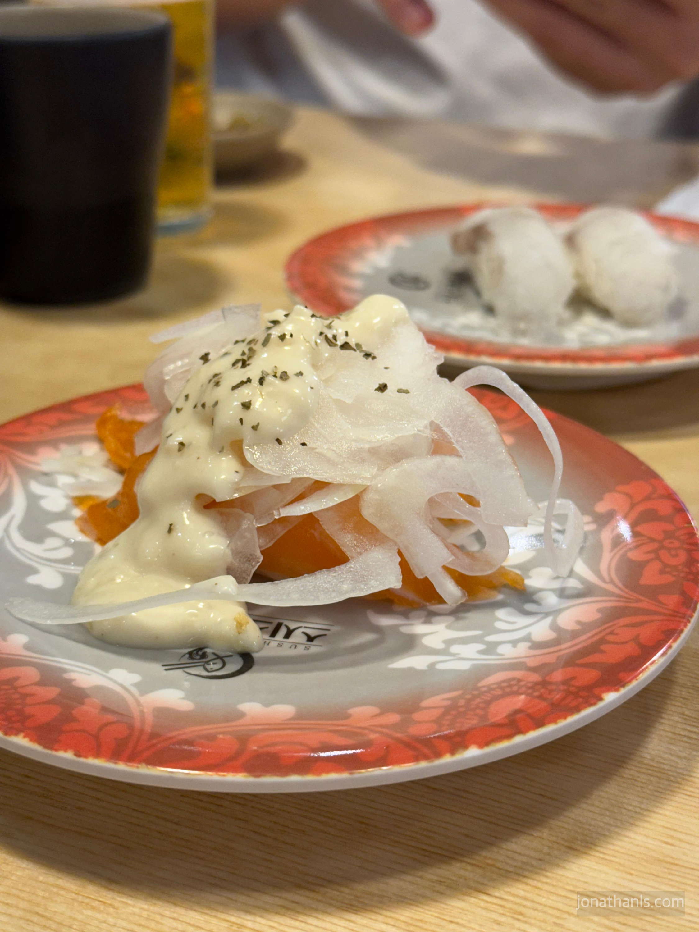 광교상현 스시스테이션 생연어양파초밥