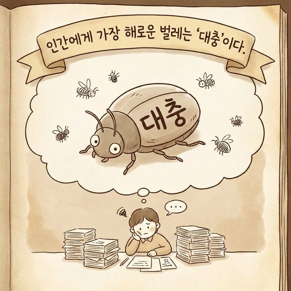 가장 해로운 벌레는 대충