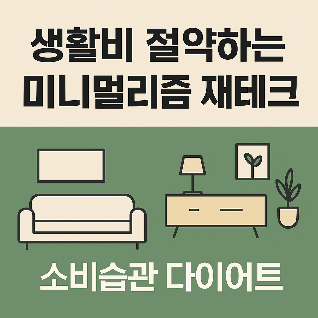 생활비 절약하는 미니멀리즘 재테크｜소비습관 다이어트