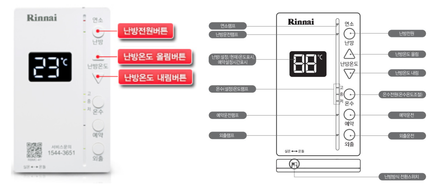 보일러 컨트롤러 사용 방법