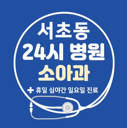 서초구-서초동-24시간-병원-소아과-토요일-야간-일요일-진료-당직병원-찾기