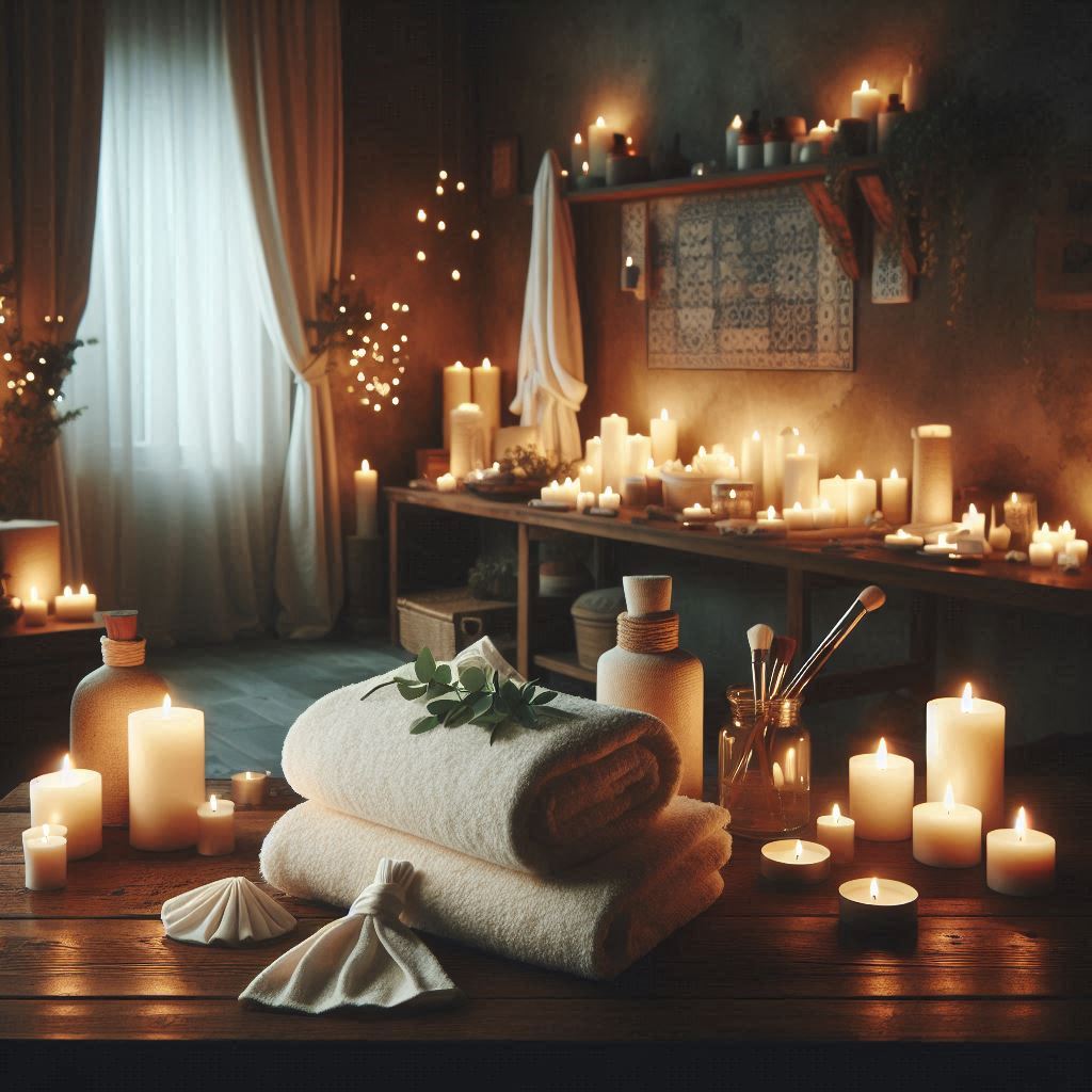 피부,체형관리 샵 배경