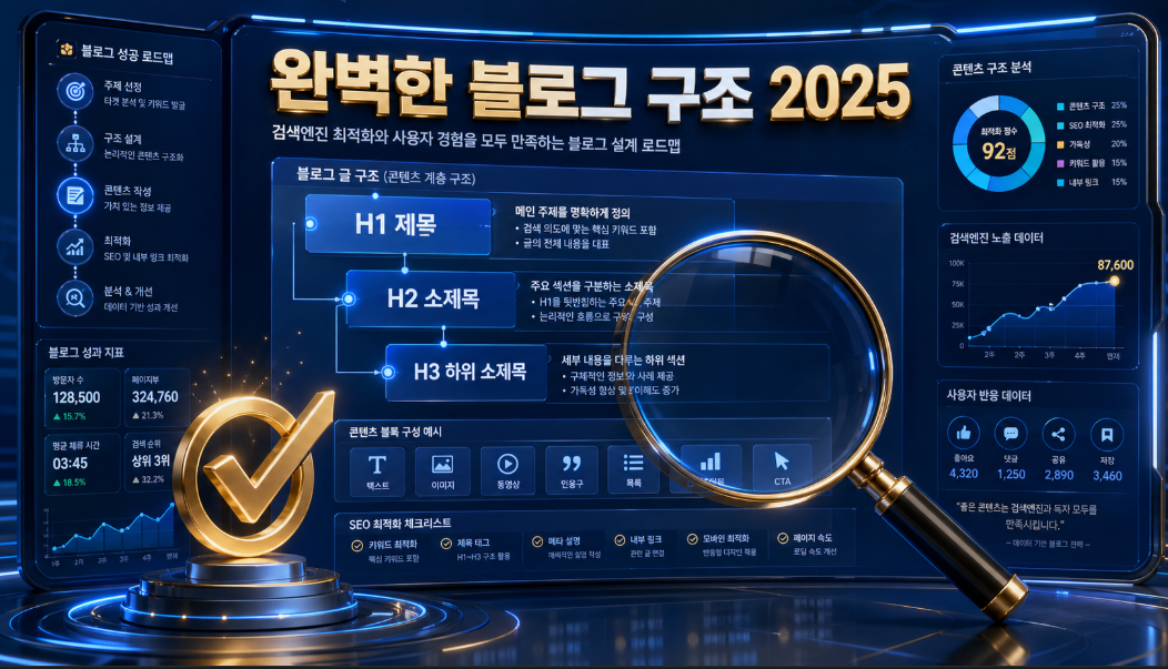 2025년 최신 구글이 좋아하는 블로그 글의 구조와 SEO 최적화 가이드 썸네일