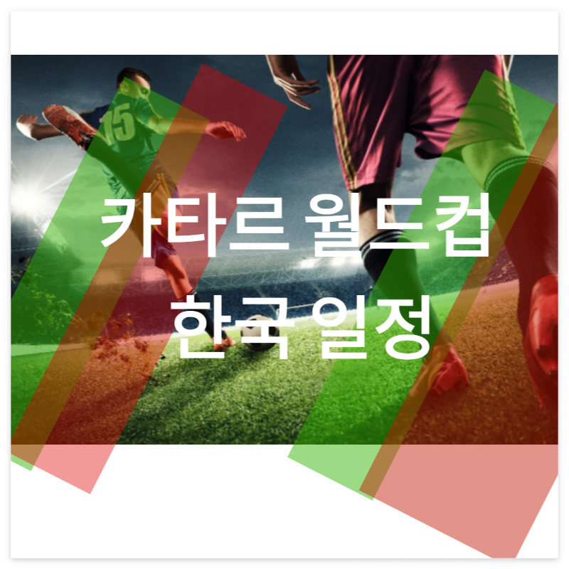 카타르 월드컵 일정