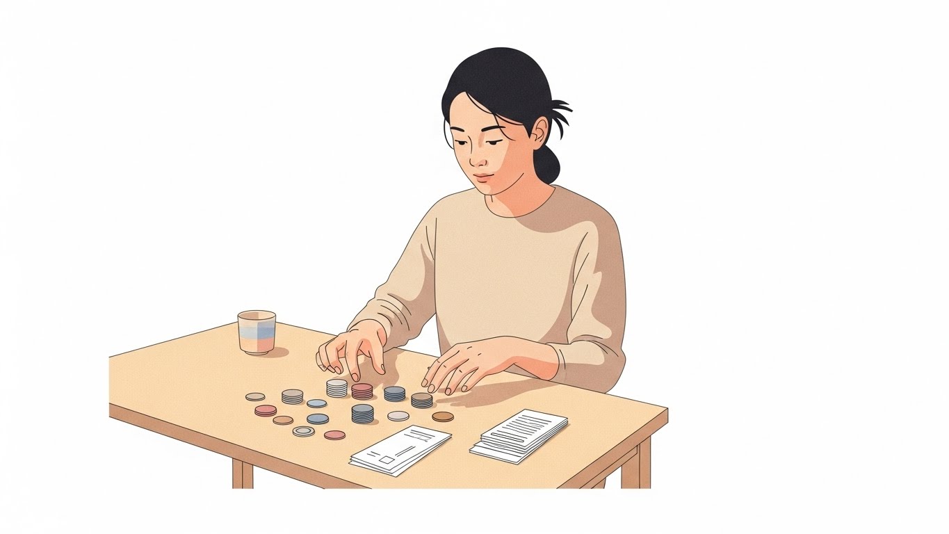 반복 작업을 하는 포장 알바 장면&amp;#44; 단순함 속에서 기회를 찾아야 합니다