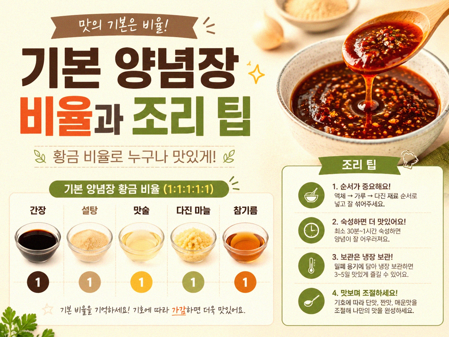 한식 양념, 직접 만들어보니 이거였구나