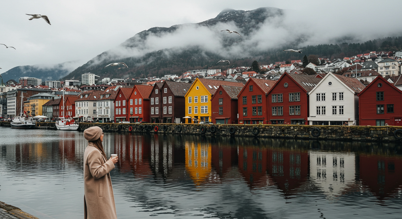 베르겐의 목조건축물 이미지