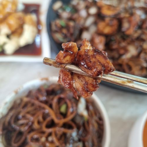 홍경관-해물쟁반짜장-재료