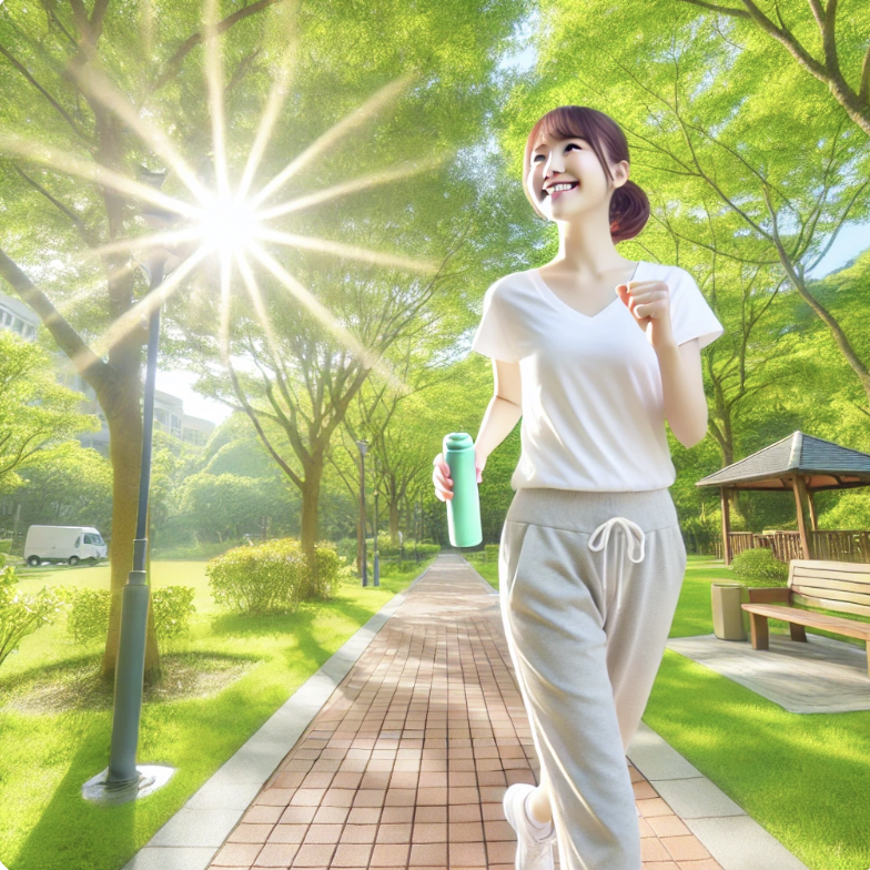 식후 걷기 중인 이미지