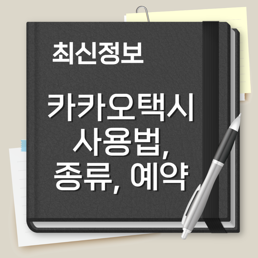 카카오택시 사용법