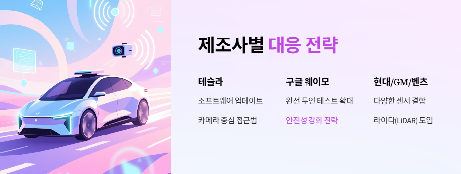 제조사별 대응 전략