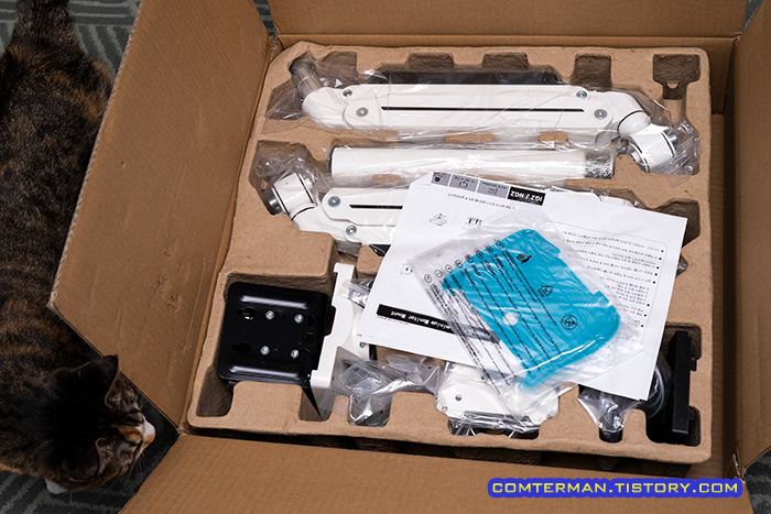 마운트뷰 대형 듀얼 모니터암 MV-PM002 언박싱