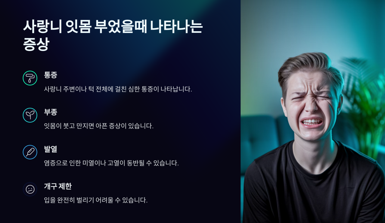 사랑니 잇몸 부었을때 4