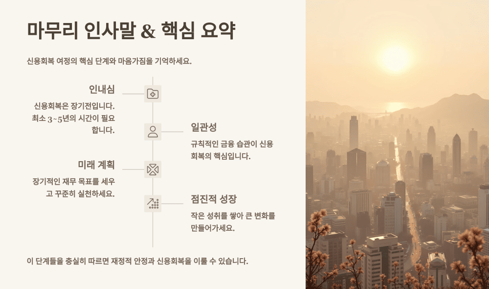 마무리 인사말 & 핵심 요약