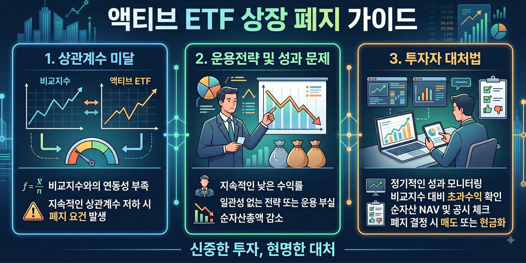액티브 ETF 상장 폐지 원인 분석
