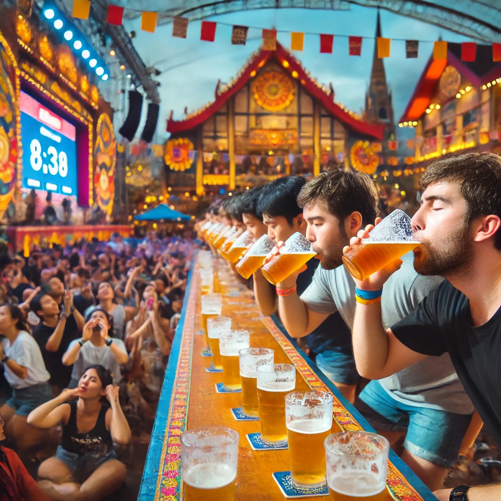 맥주빨리마시기 대회