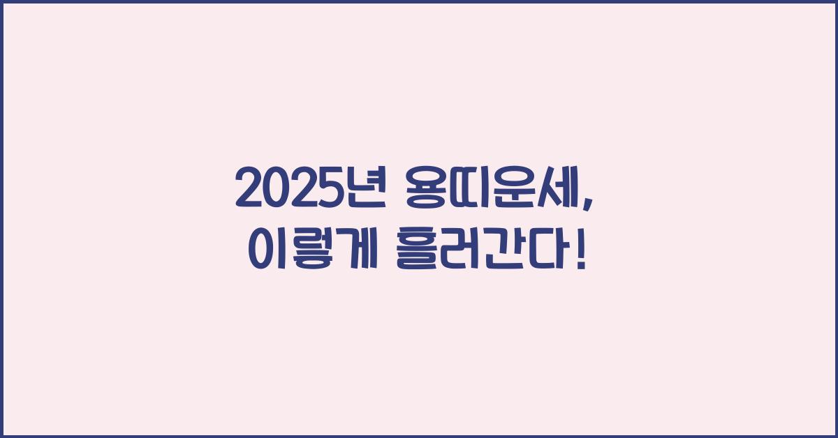 2025년 용띠운세