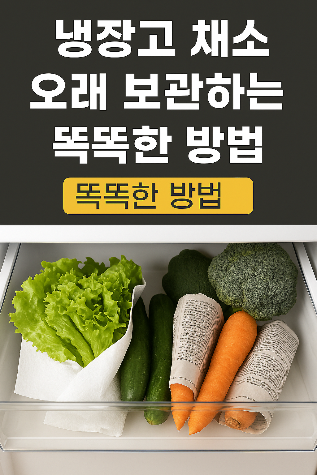 냉장고 채소 오래 보관하는 방법